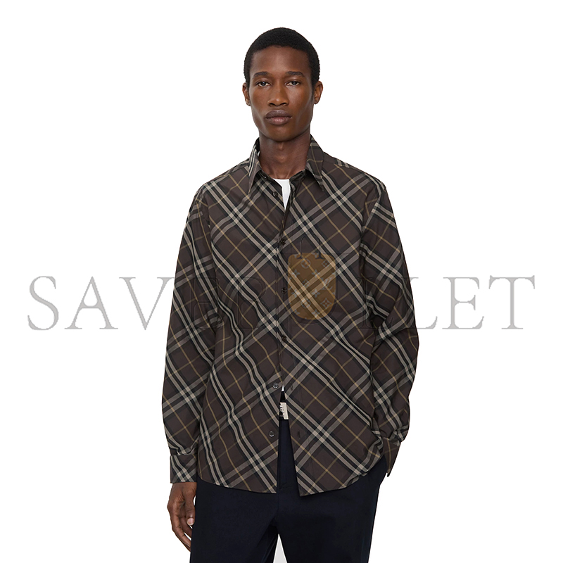 BURBERRY RELAXED FIT CHECK COTTON SHIRT 81150891 BURBERRY RELAXED FIT CHECK COTTON SHIRT 81150891